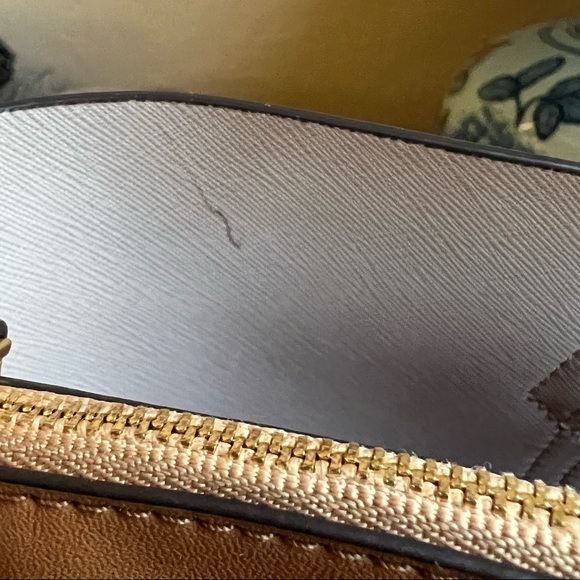 Tory Burch Perry Pink Tri Compartment Large Tote! Used Once! Retail $448 - Picture 14 of 16